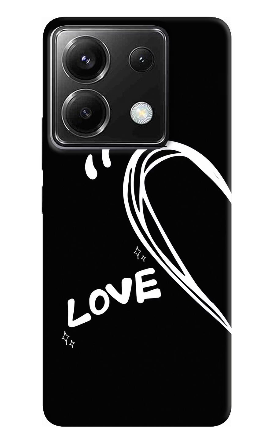 Love Line Poco X6 Back Cover, Hard case
