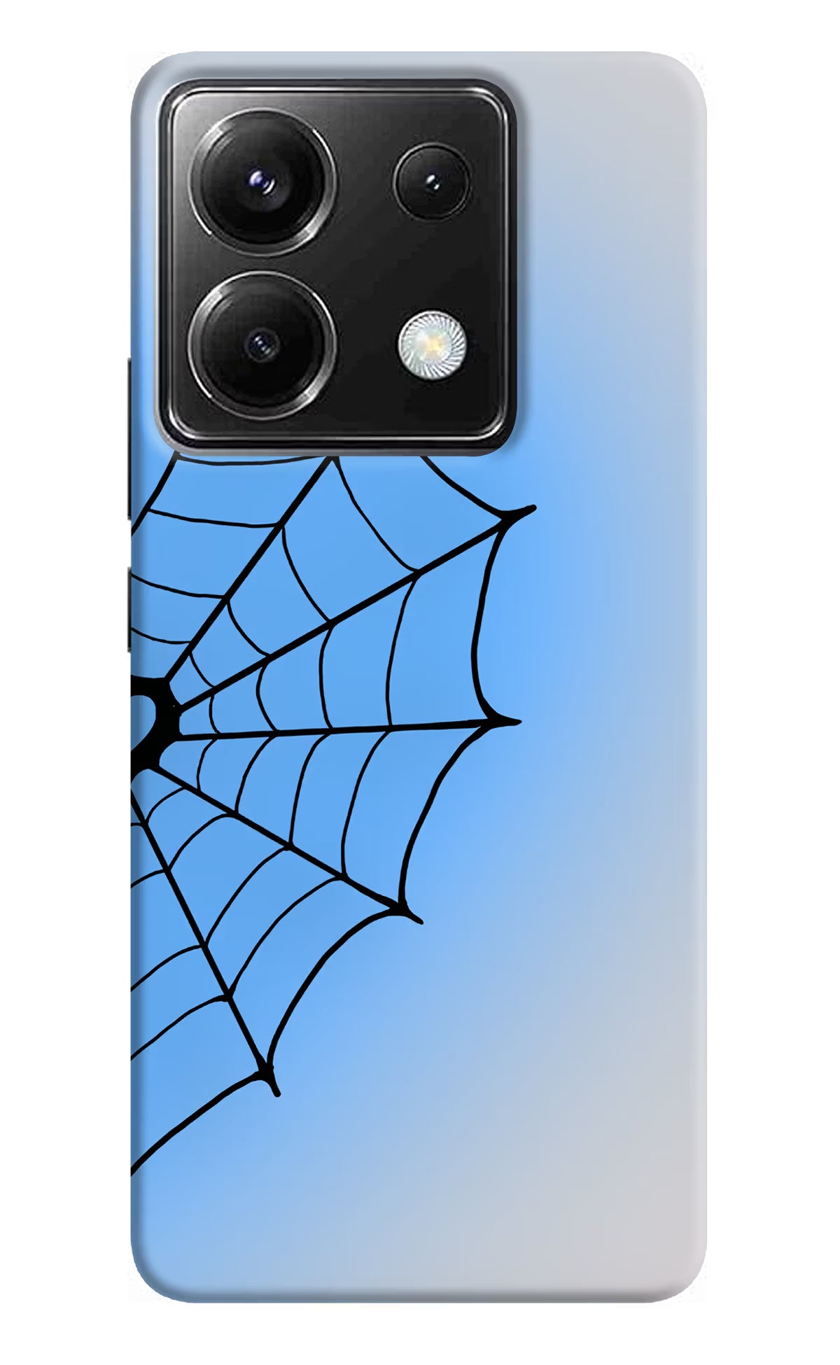 Blue Web Poco X6 Back Cover