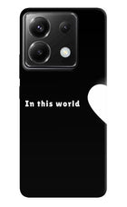 This World Poco X6 Hard Case Back Cover by Casekaro