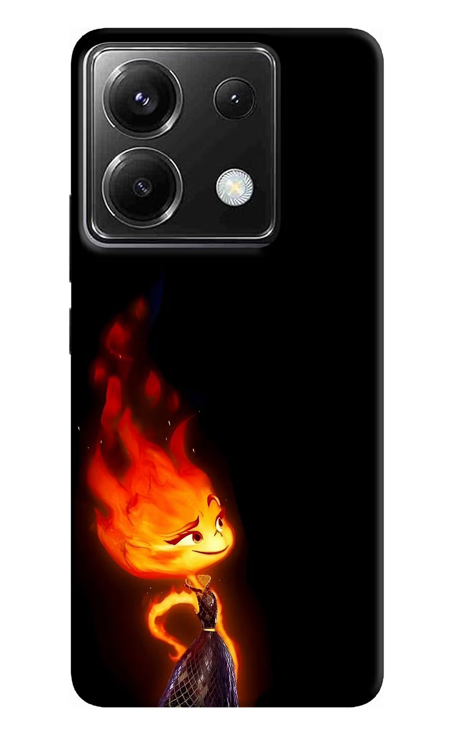 Ember Flame Poco X6 Back Cover, Hard case