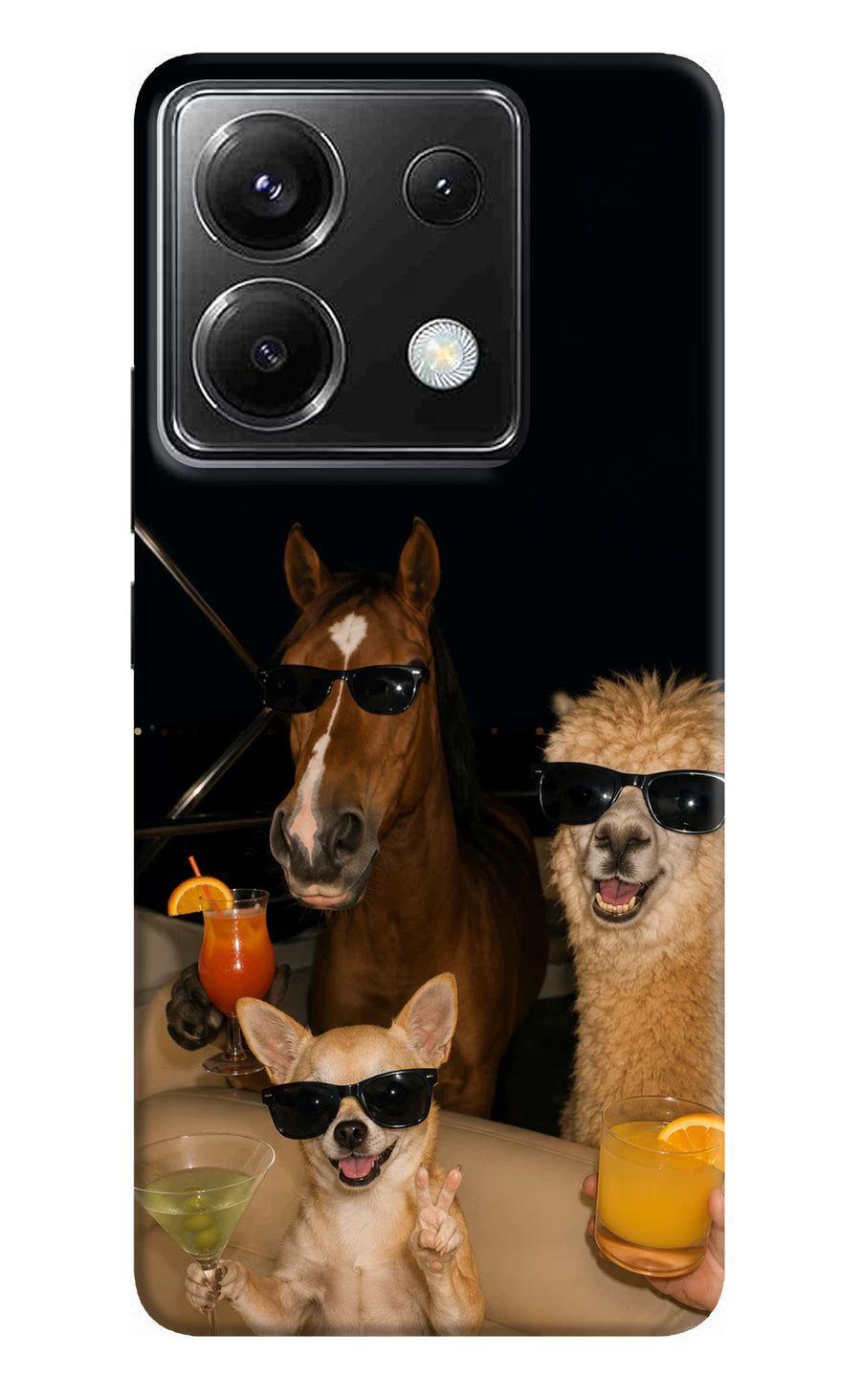 Party Squad Poco X6 Back Cover, Hard case