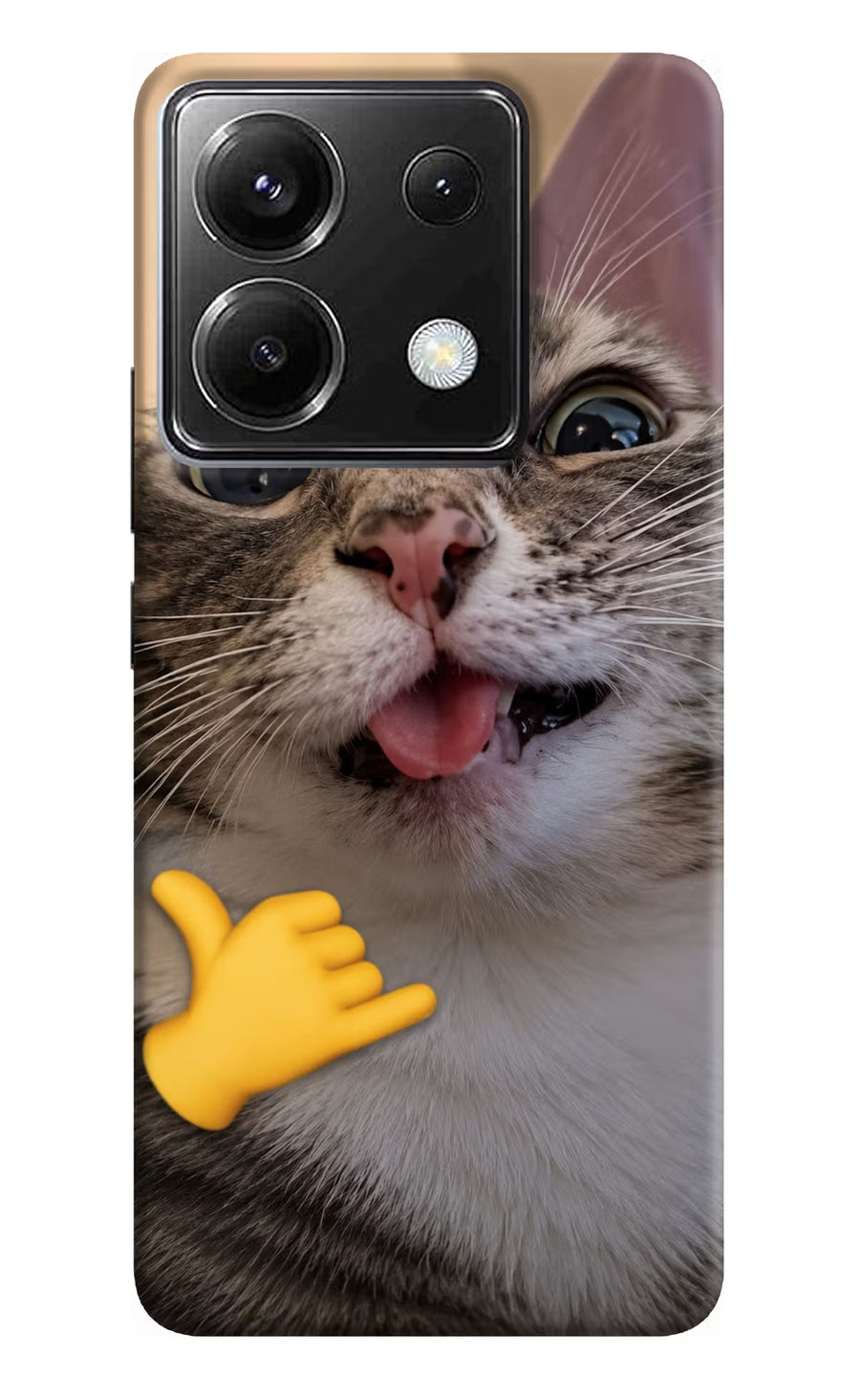 Silly Cat Call Poco X6 Back Cover, Hard case