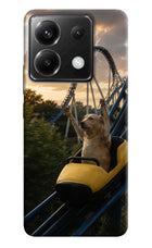 Rollercoaster Dog Poco X6 Hard Case Back Cover by Casekaro