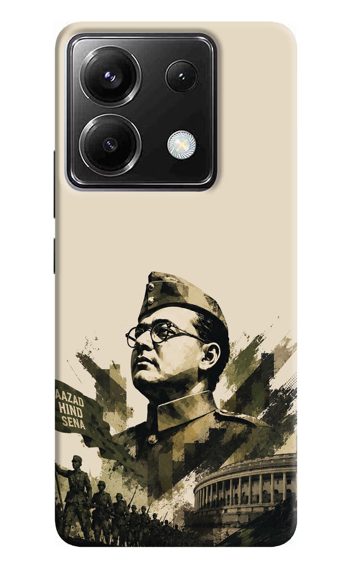 Netaji Rising Poco X6 Back Cover