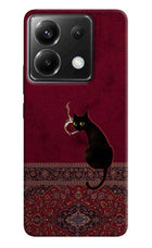 Midnight Cat Poco X6 Hard Case Back Cover by Casekaro