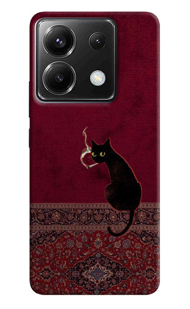 Midnight Cat Poco X6 Hard Case Back Cover by Casekaro