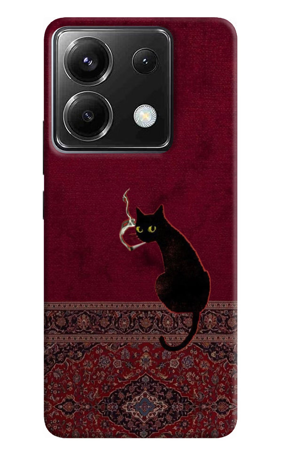 Midnight Cat Poco X6 Back Cover, Hard case
