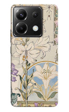 White Lily Poco X6 Hard Case Back Cover by Casekaro