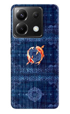 Koi Blue Poco X6 Hard Case Back Cover by Casekaro