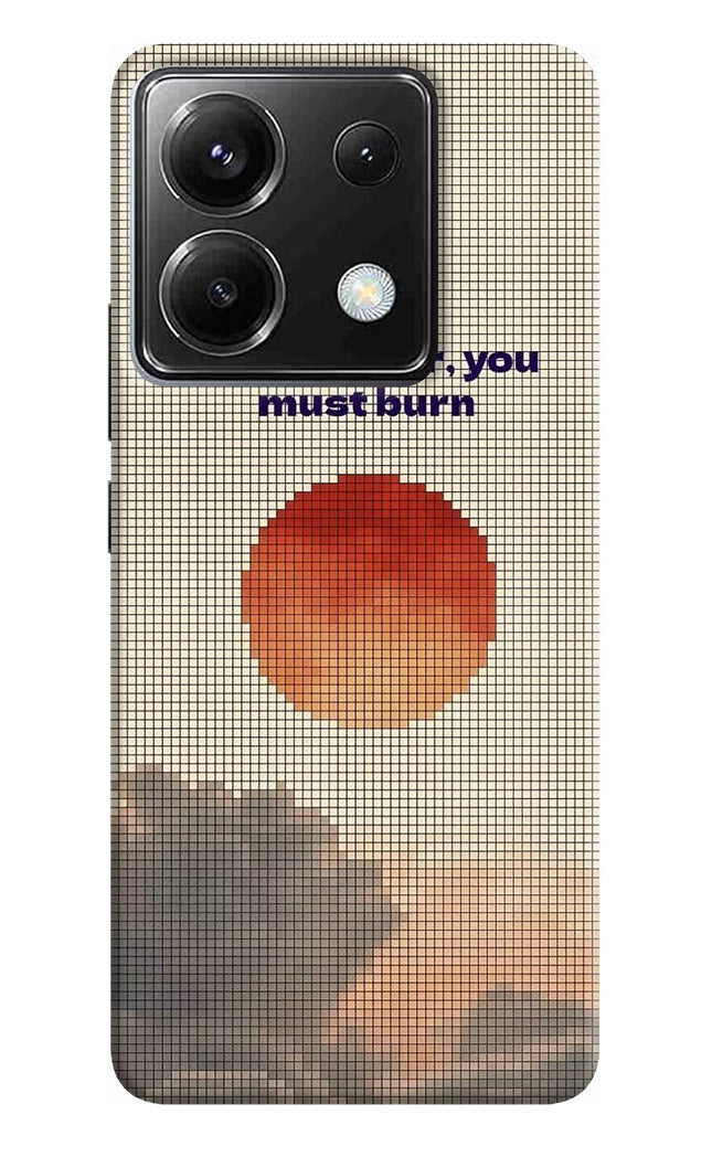 Pixel Sun Poco X6 Hard Case Back Cover by Casekaro