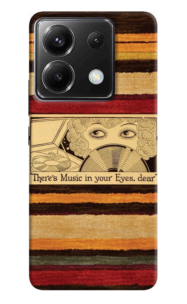 Vinyl Stripes Poco X6 Hard Case Back Cover by Casekaro