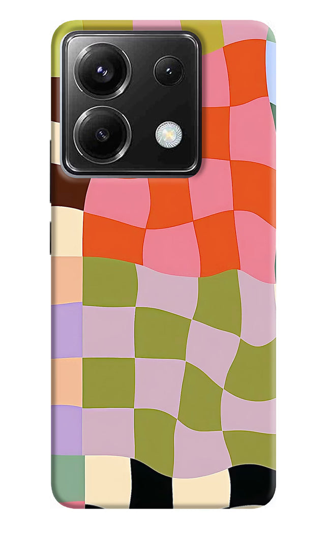 Wavy Grid Poco X6 Hard Case Back Cover by Casekaro