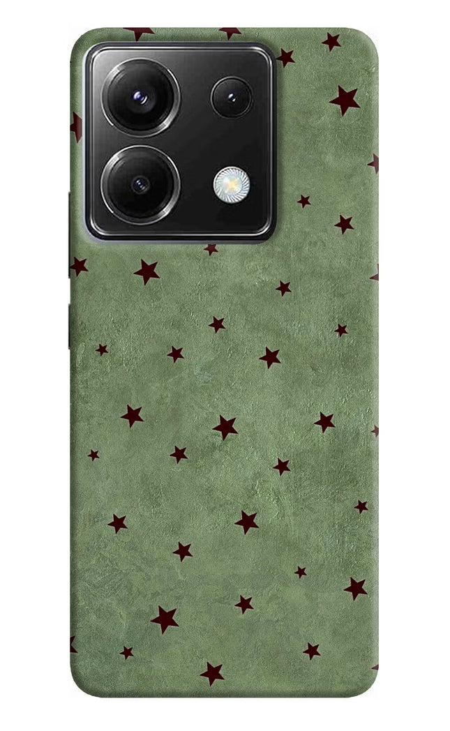 Green Stars Poco X6 Hard Case Back Cover by Casekaro