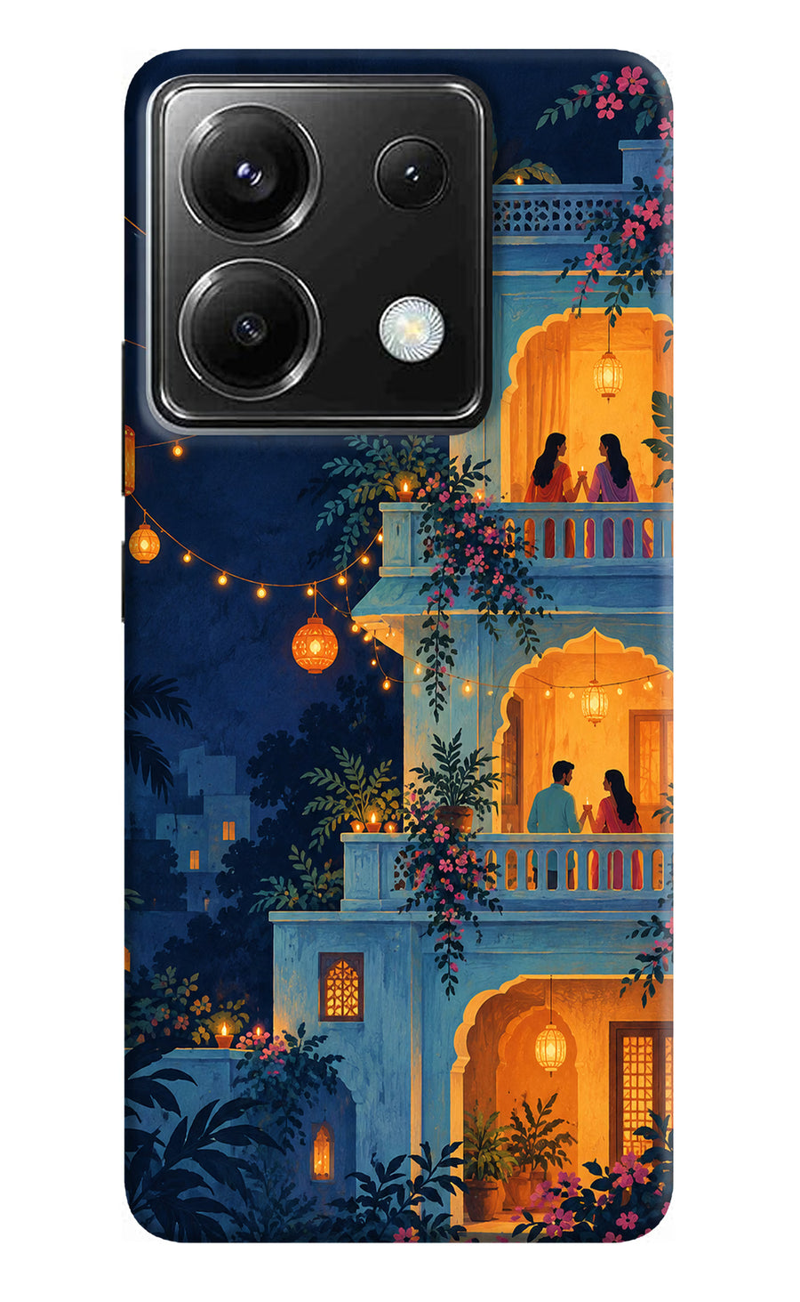 Balcony Glow Poco X6 Back Cover, Hard case