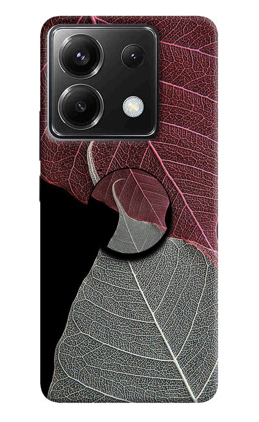 Leaf Pattern Poco X6 Pop Case
