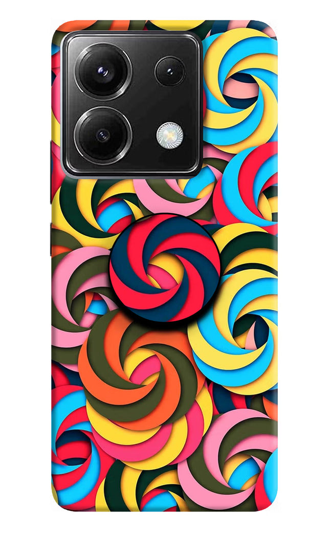 Spiral Pattern Poco X6 Pop Case by Casekaro