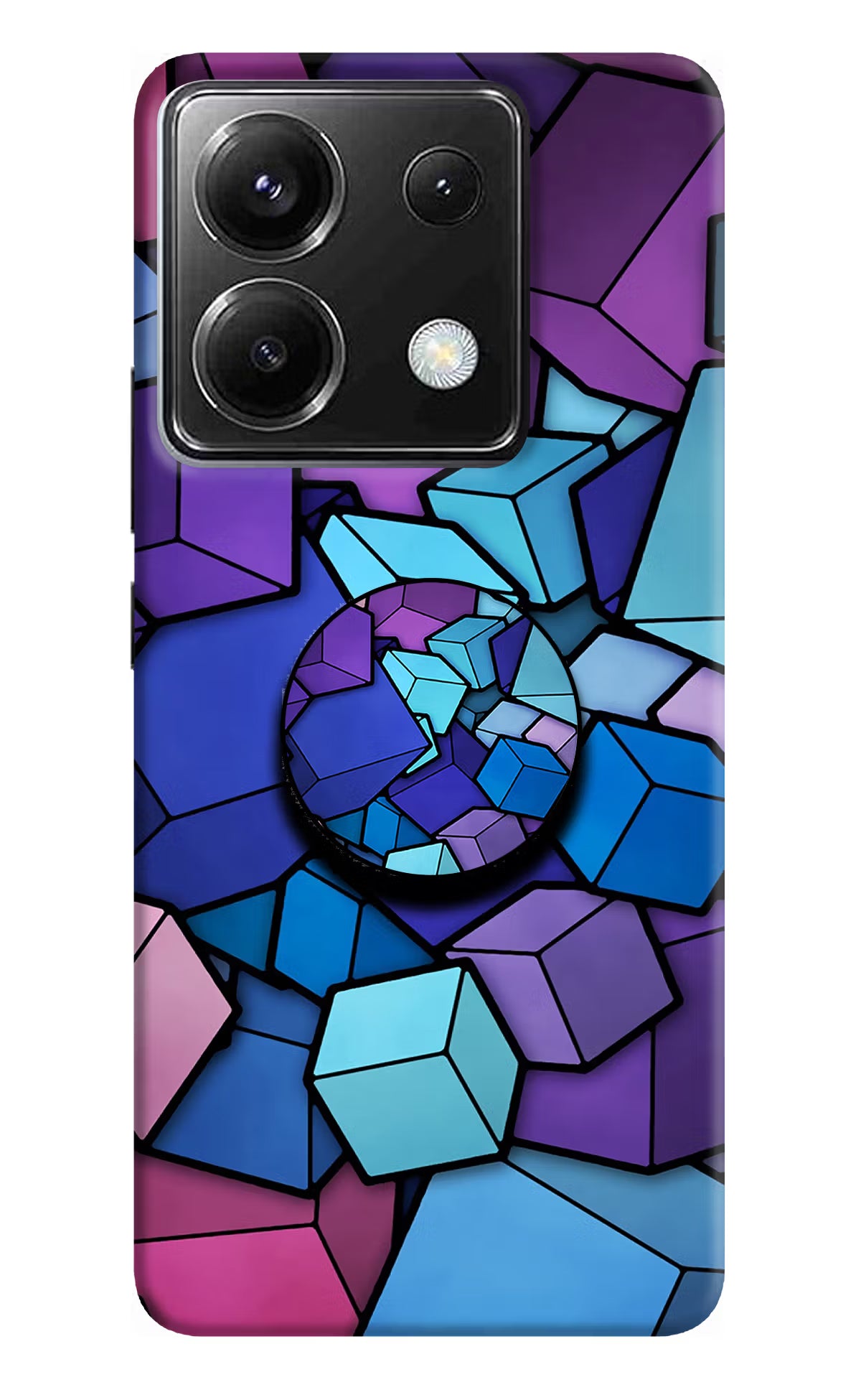 Cubic Abstract Poco X6 Pop Case