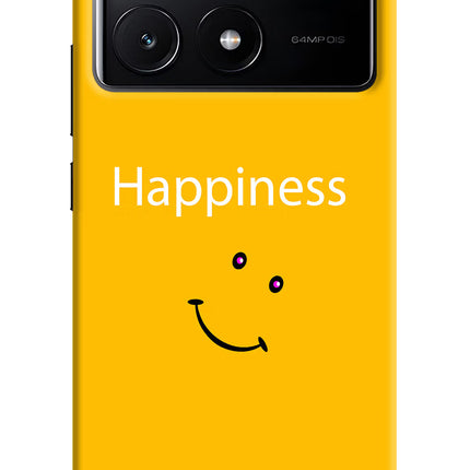 Happiness With Smiley Poco X6 Pro Hard Case Back Cover by Casekaro