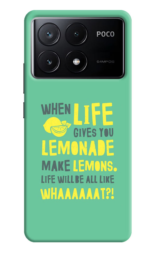Quote Poco X6 Pro Hard Case Back Cover by Casekaro