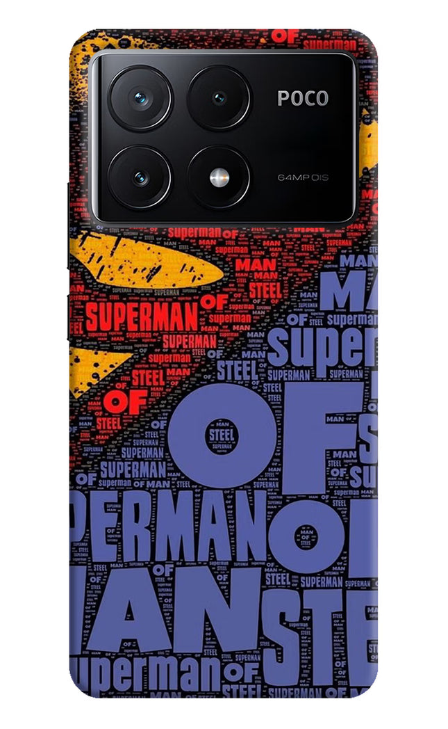 Superman Poco X6 Pro Hard Case Back Cover by Casekaro