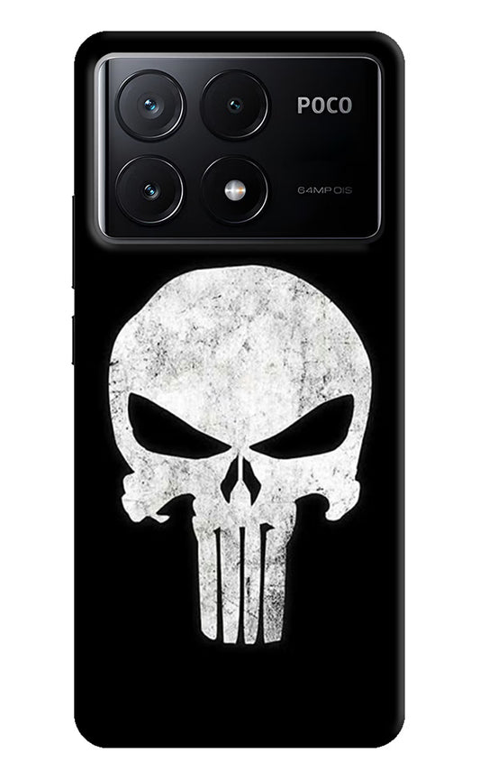 Punisher Skull Poco X6 Pro Hard Case Back Cover by Casekaro