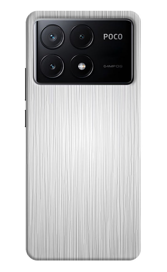 Wooden Grey Texture Poco X6 Pro Hard Case Back Cover by Casekaro