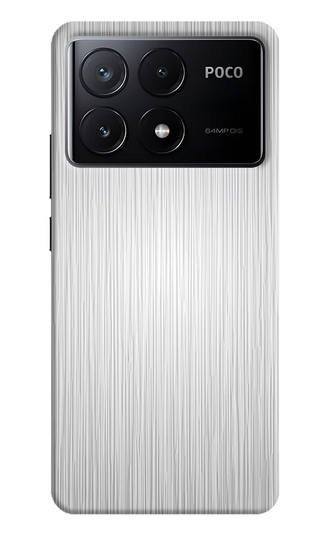 Wooden Grey Texture Poco X6 Pro Hard Case Back Cover by Casekaro