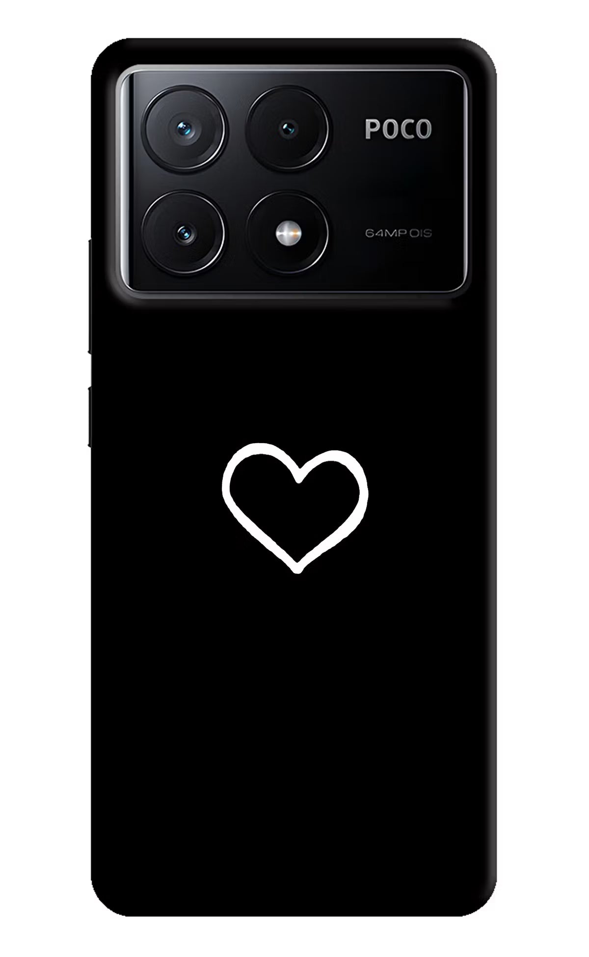Heart Poco X6 Pro Hard Case Back Cover by Casekaro