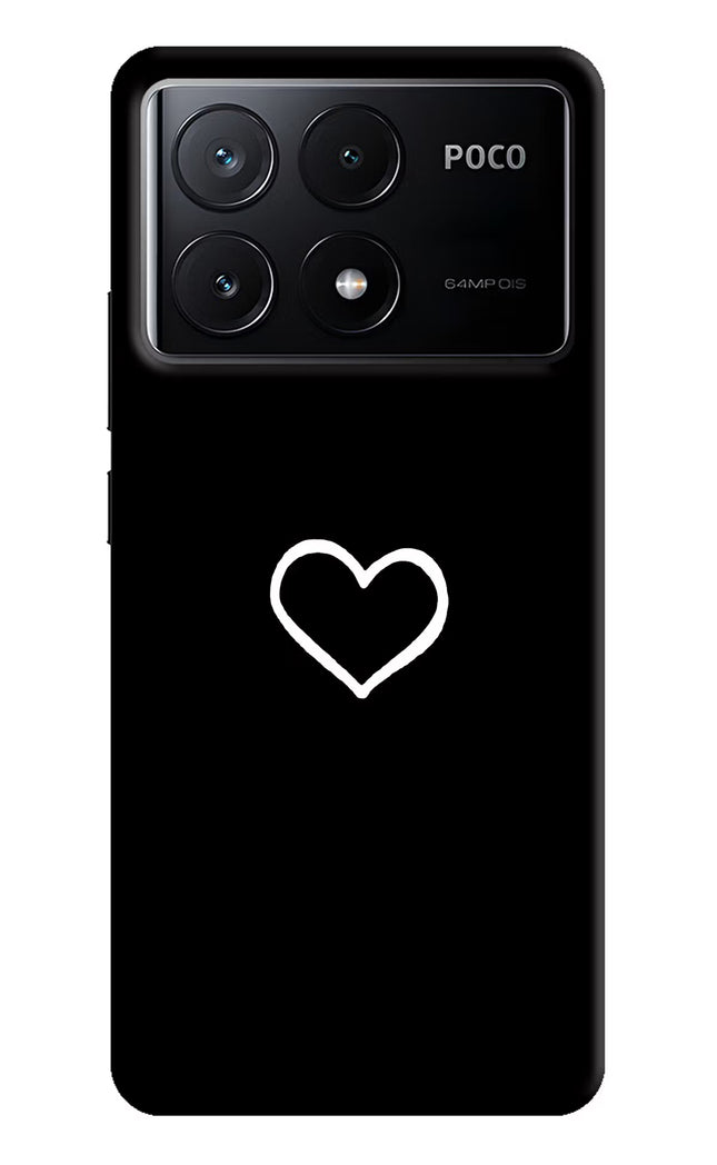Heart Poco X6 Pro Hard Case Back Cover by Casekaro