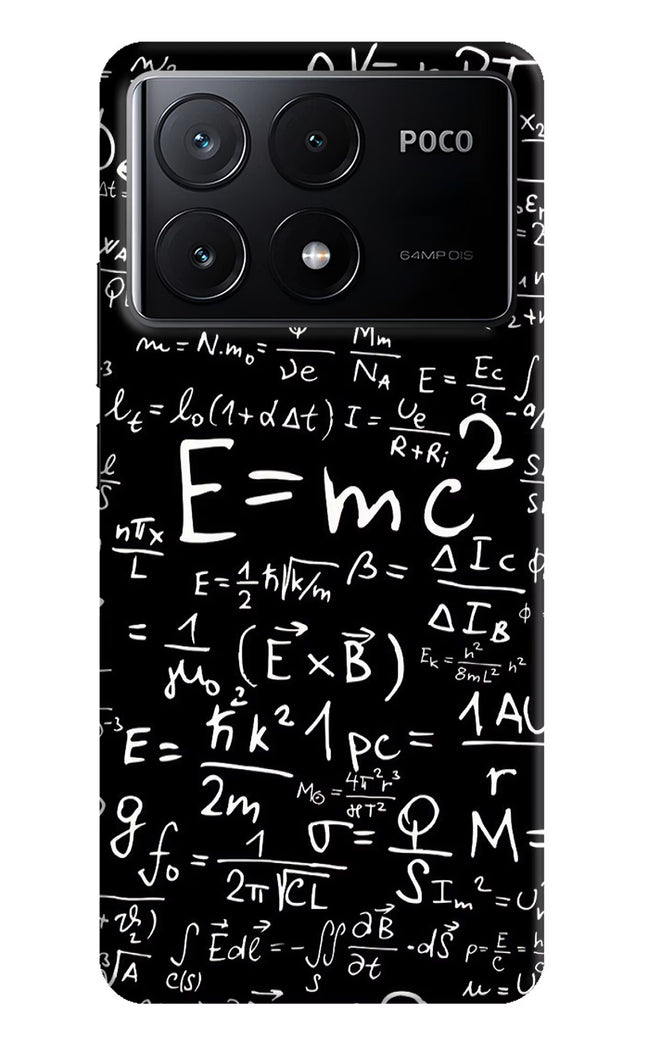 Physics Formula Poco X6 Pro Hard Case Back Cover by Casekaro