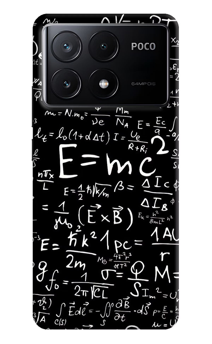 Physics Formula Poco X6 Pro Back Cover, Hard case