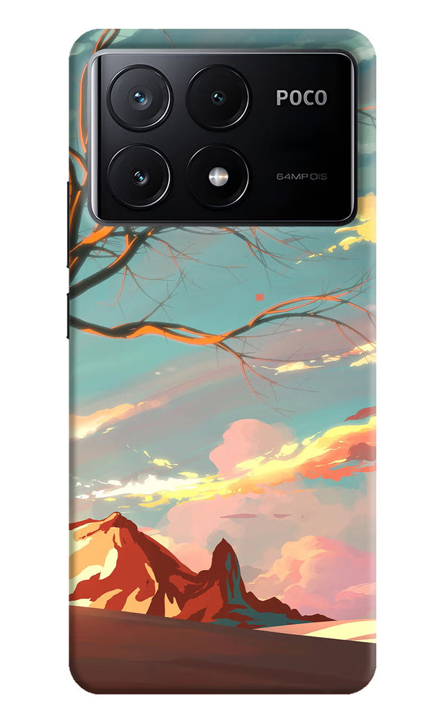 Scenery Poco X6 Pro Hard Case Back Cover by Casekaro