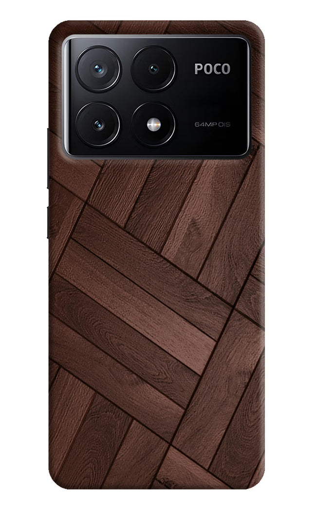 Wooden Texture Design Poco X6 Pro Hard Case Back Cover by Casekaro