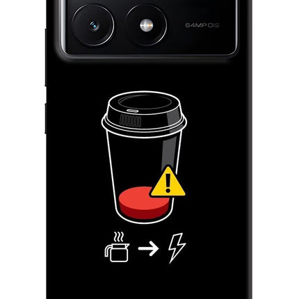 Coffee Poco X6 Pro Hard Case Back Cover by Casekaro