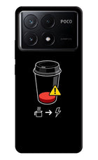 Coffee Poco X6 Pro Hard Case Back Cover by Casekaro