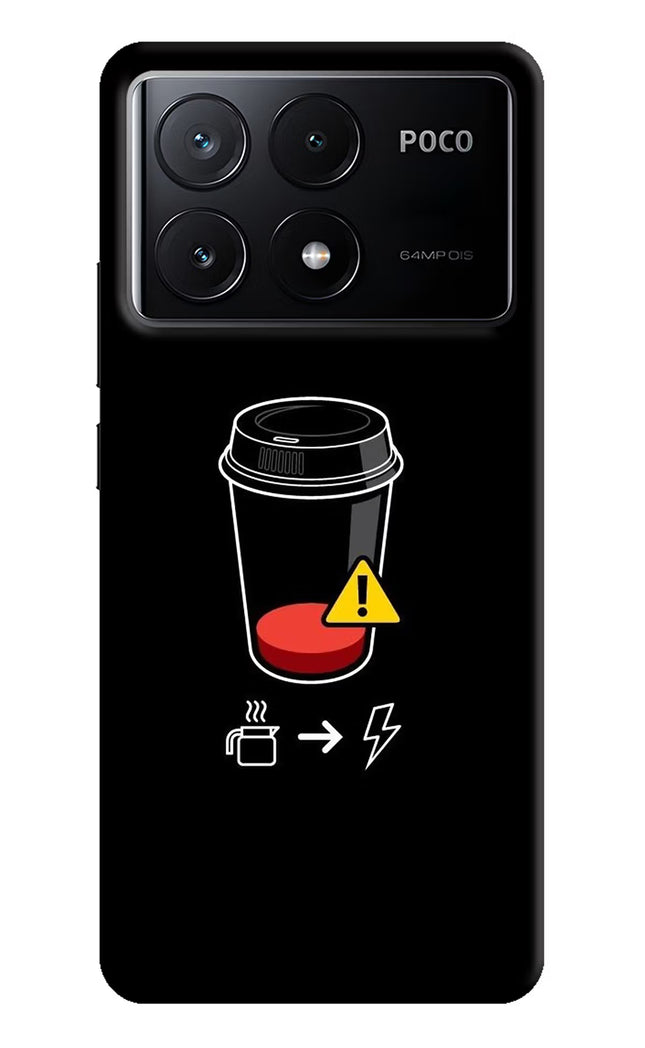 Coffee Poco X6 Pro Hard Case Back Cover by Casekaro