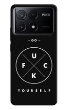 Go Fuck Yourself Poco X6 Pro Hard Case Back Cover by Casekaro