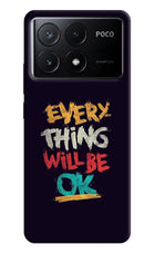 Everything Will Be Ok Poco X6 Pro Hard Case Back Cover by Casekaro