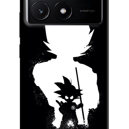 Goku Shadow Poco X6 Pro Hard Case Back Cover by Casekaro