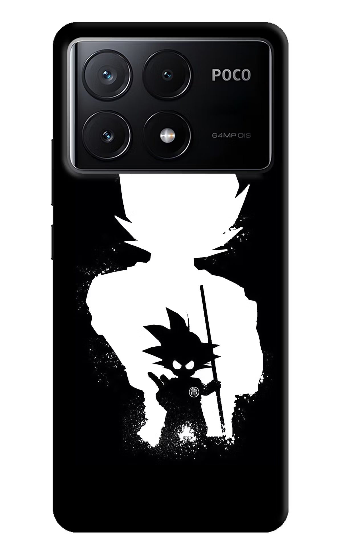 Goku Shadow Poco X6 Pro Hard Case Back Cover by Casekaro