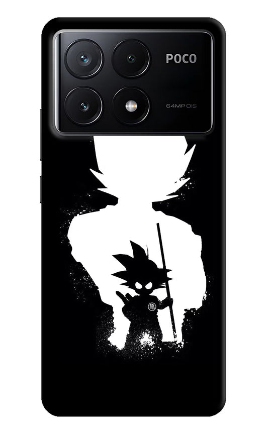 Goku Shadow Poco X6 Pro Hard Case Back Cover by Casekaro
