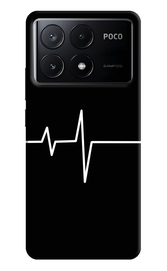 Heart Beats Poco X6 Pro Hard Case Back Cover by Casekaro
