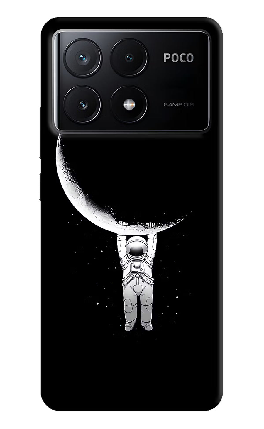 Moon Space Poco X6 Pro Back Cover, Hard case