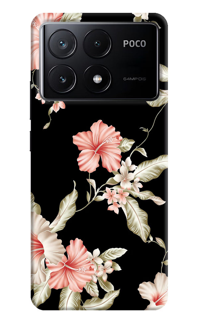 Flowers Poco X6 Pro Hard Case Back Cover by Casekaro