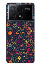 Geometric Abstract Poco X6 Pro Hard Case Back Cover by Casekaro
