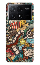 Cinema Abstract Poco X6 Pro Hard Case Back Cover by Casekaro