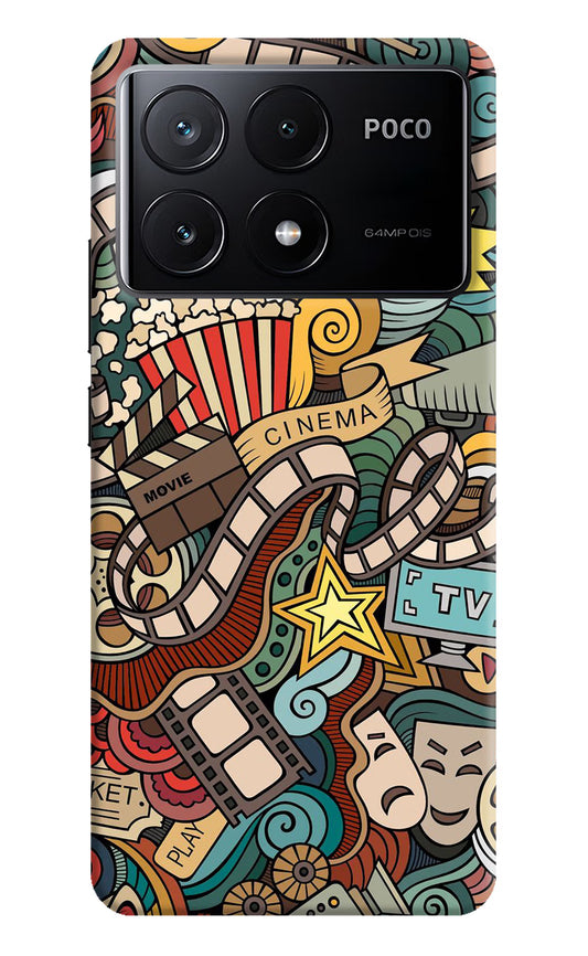 Cinema Abstract Poco X6 Pro Hard Case Back Cover by Casekaro