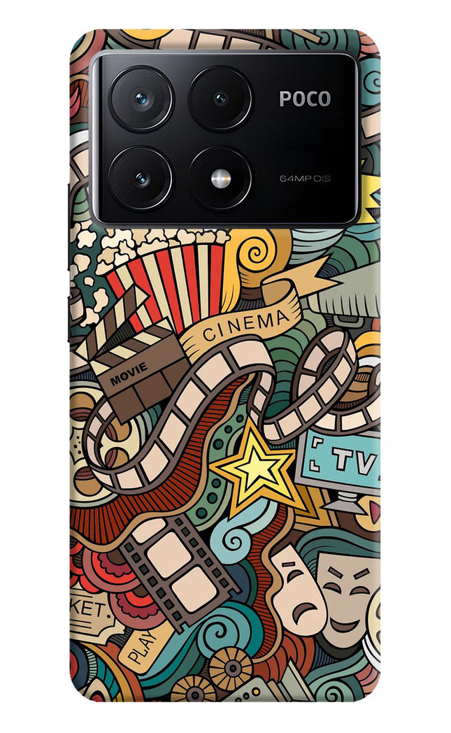 Cinema Abstract Poco X6 Pro Hard Case Back Cover by Casekaro