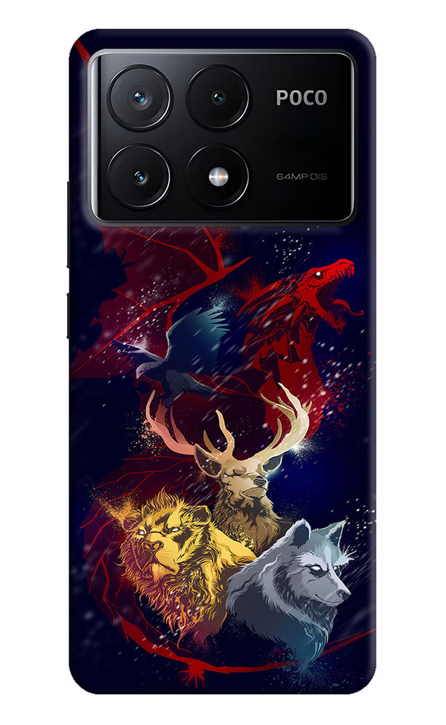 Game Of Thrones Poco X6 Pro Hard Case Back Cover by Casekaro