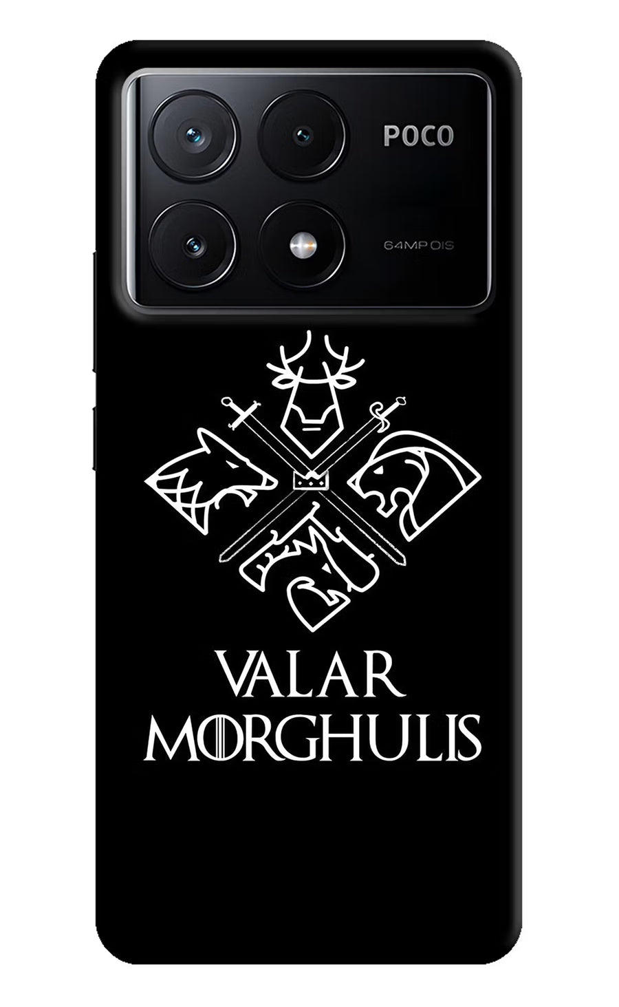 Valar Morghulis | Game Of Thrones Poco X6 Pro Back Cover, Hard case